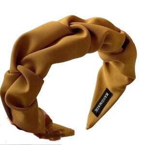 Ruched Fabric "The Sue" Headband Mustard